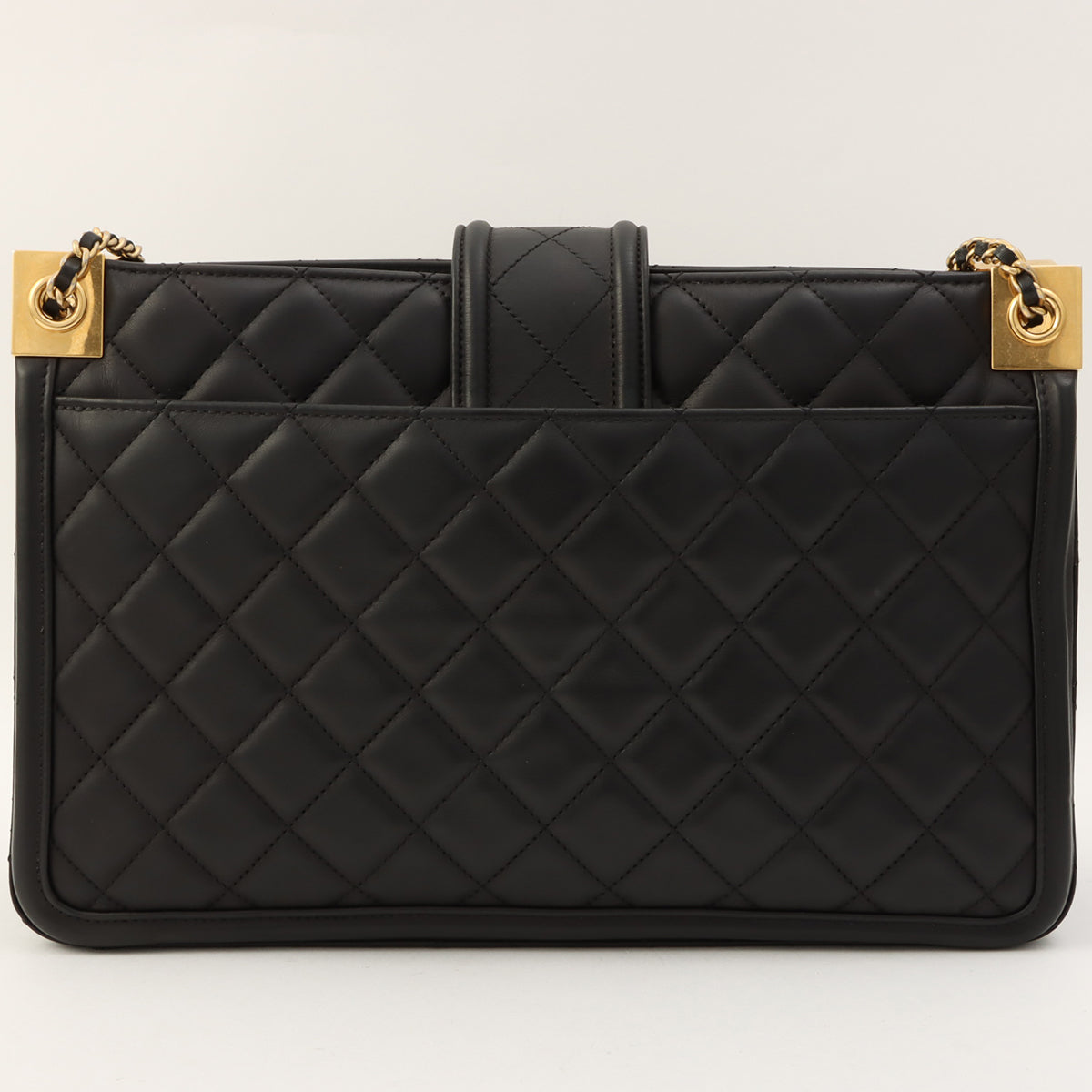 CC Turnlock Chain Shoulder Bag, circa 2015, Black
