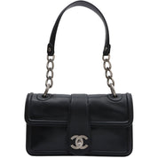 Around 2005 CC Turn-Lock Chain Shoulder Bag Black