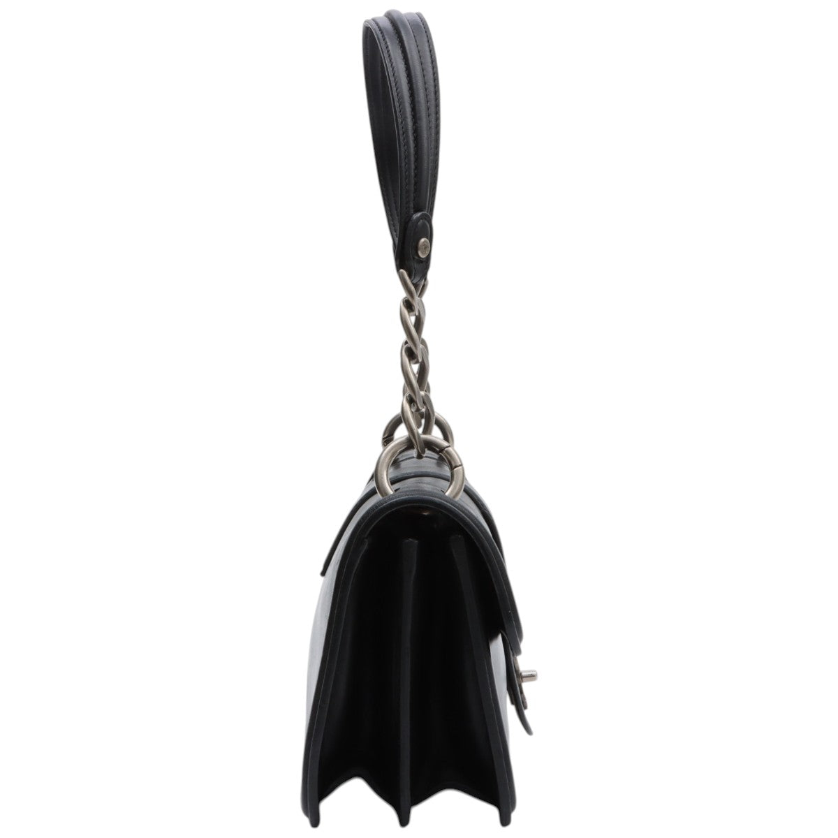 Around 2005 CC Turn-Lock Chain Shoulder Bag Black