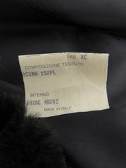 Faux Fur Logo Jacket #42 Black