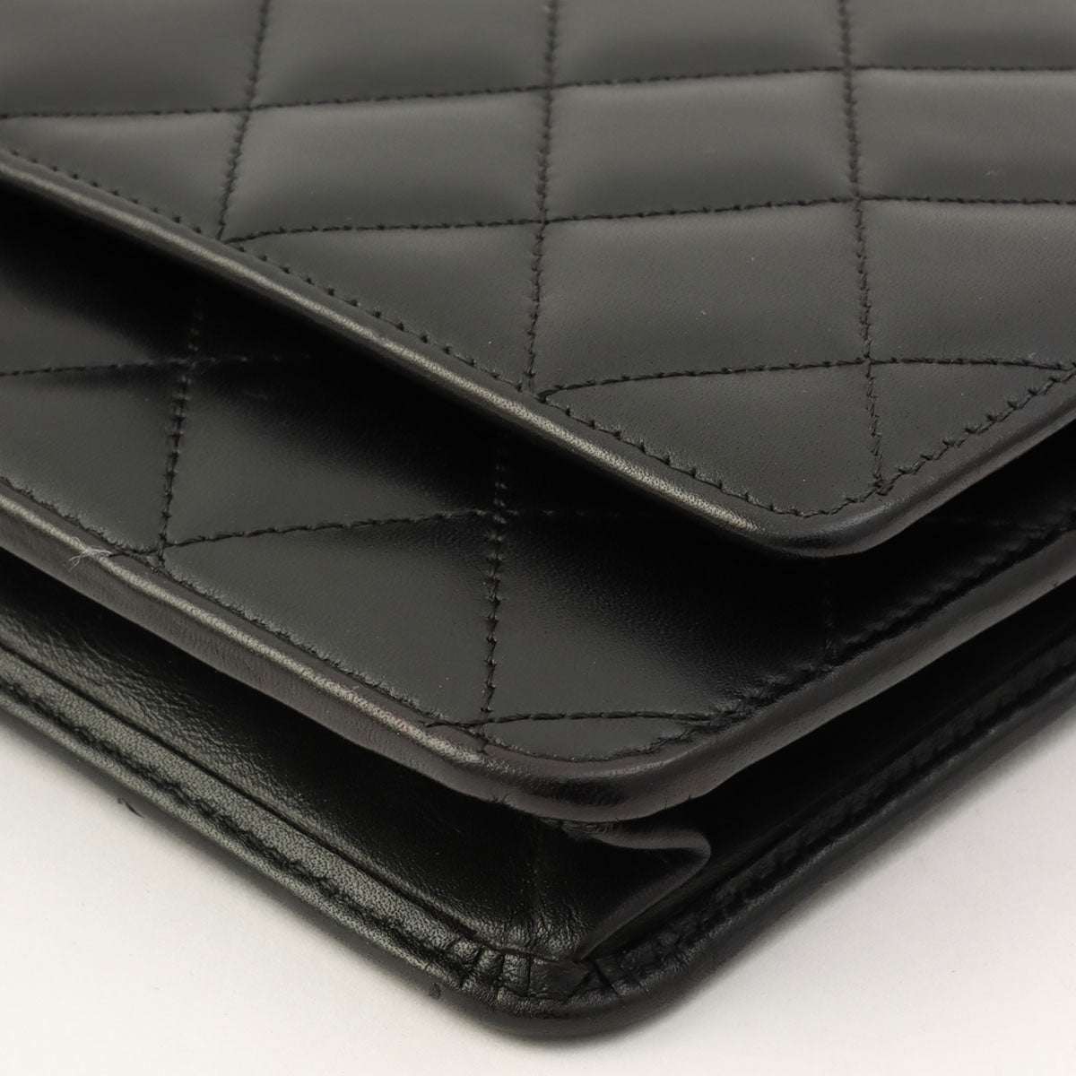Cambon Line Chain Wallet, Black, circa 2011