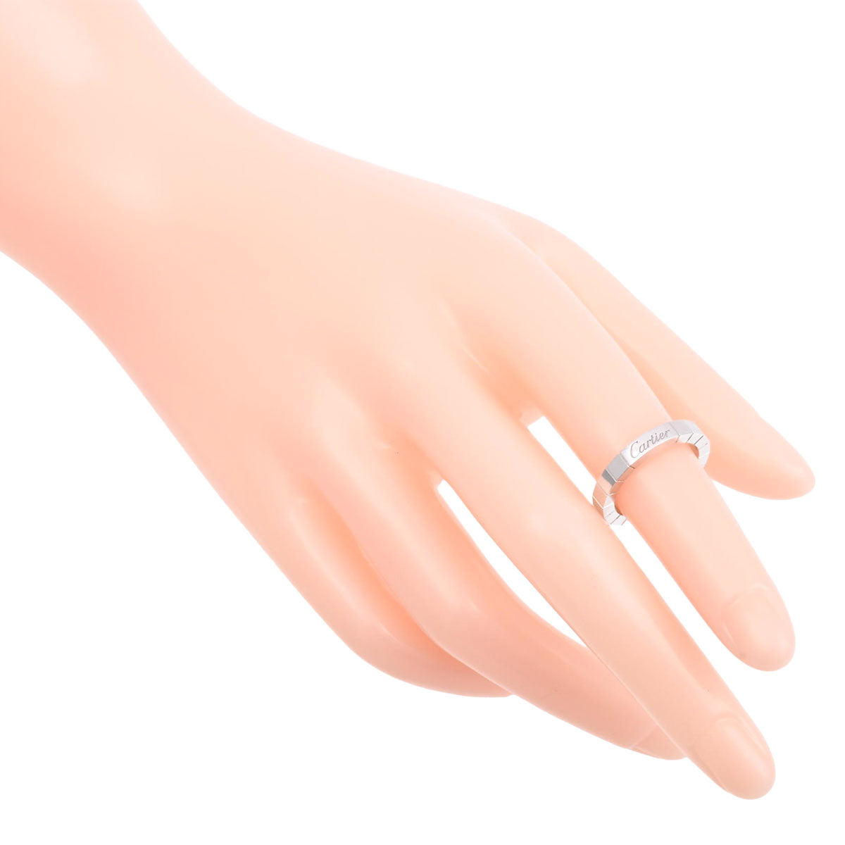 18K Cartier Lanieres戒指 #49 白K金