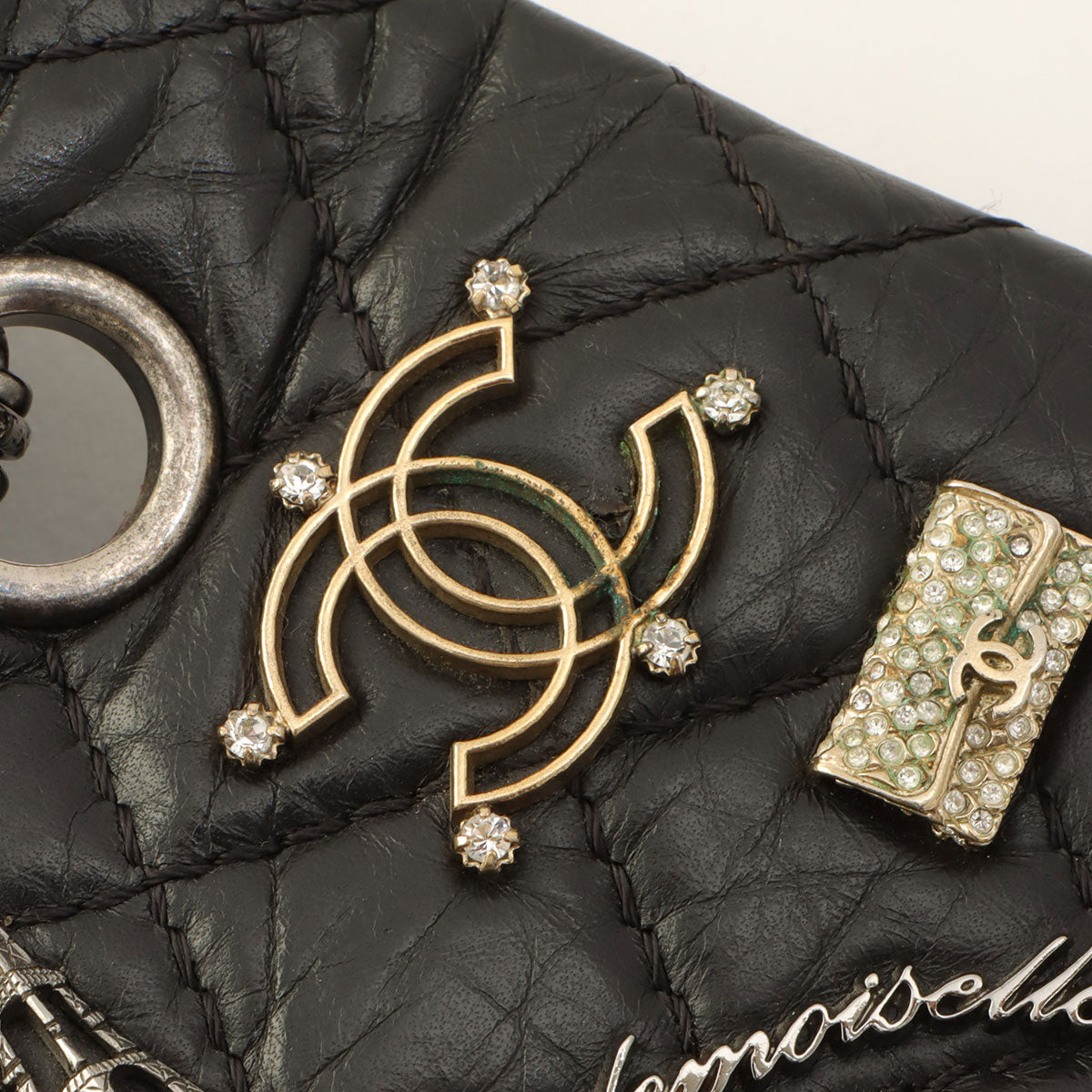 Around 2012 Made Icon 2.55 Chain Shoulder Bag Black