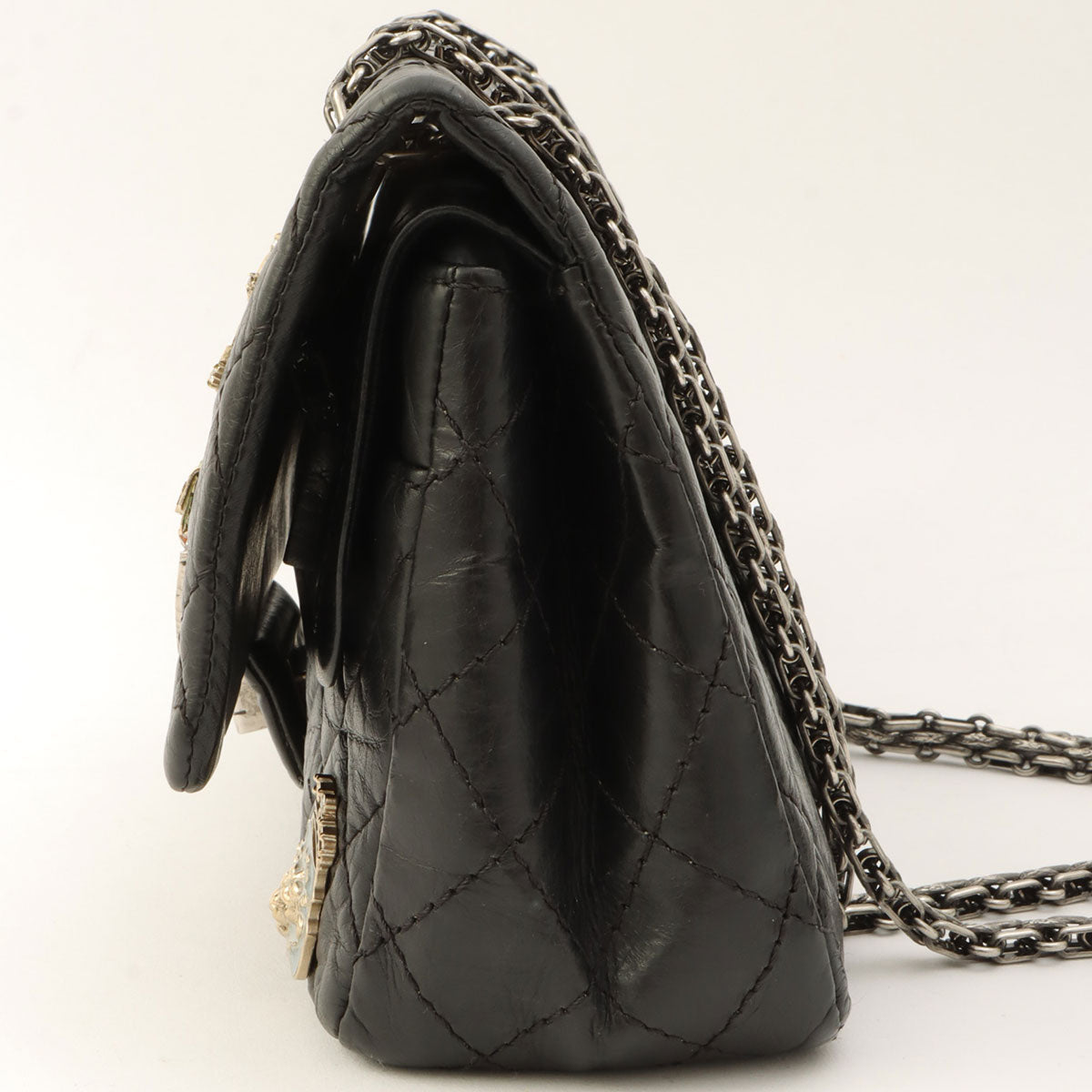 Around 2012 Made Icon 2.55 Chain Shoulder Bag Black