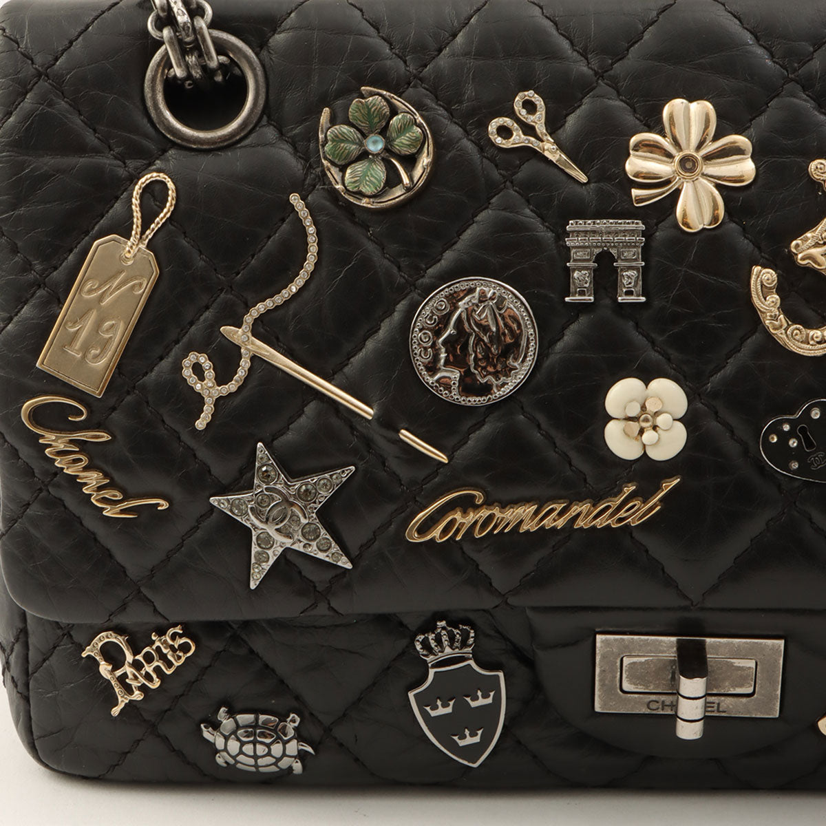 Around 2012 Made Icon 2.55 Chain Shoulder Bag Black