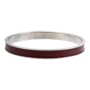 Kelly Bangle Silver/Brown