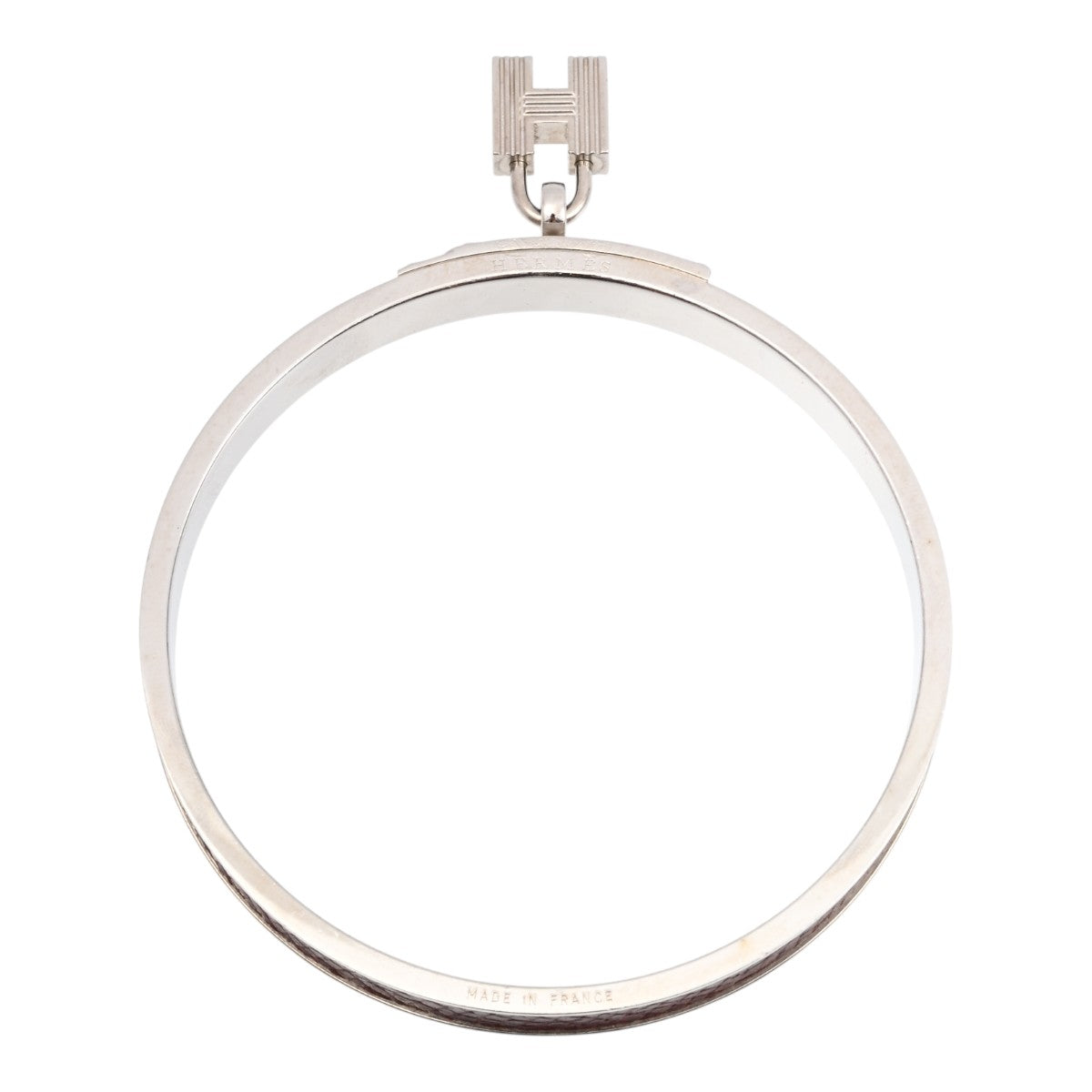Kelly Bangle Silver/Brown