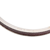 Kelly Bangle Silver/Brown