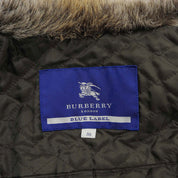 Faux Fur Logo Button Coat #38 Khaki