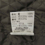 Faux Fur Logo Button Coat #38 Khaki