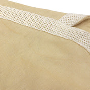 Linen CC Mark Button Jacket Ivory/White