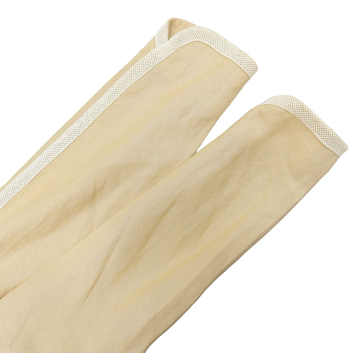 Linen CC Mark Button Jacket Ivory/White
