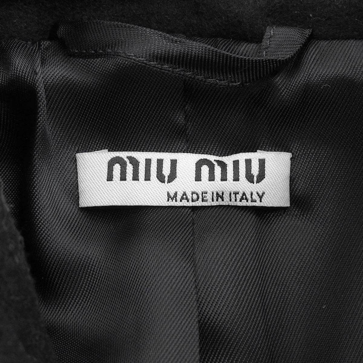 2016 Wool Ruffle Design Coat #36 Black