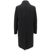 2016 Wool Ruffle Design Coat #36 Black