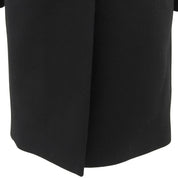 2016 Wool Ruffle Design Coat #36 Black