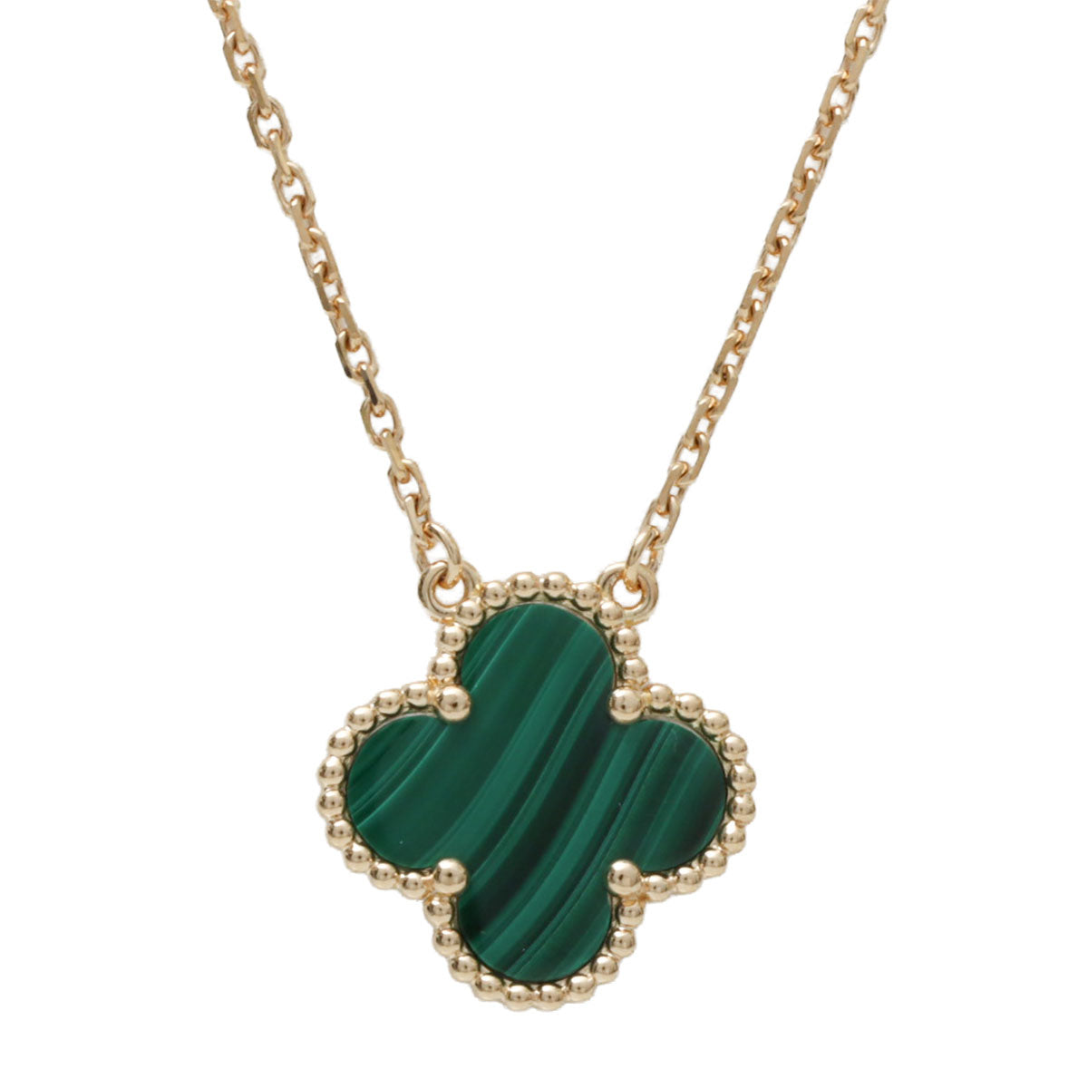 18K Vintage Alhambra Necklace Gold/Green