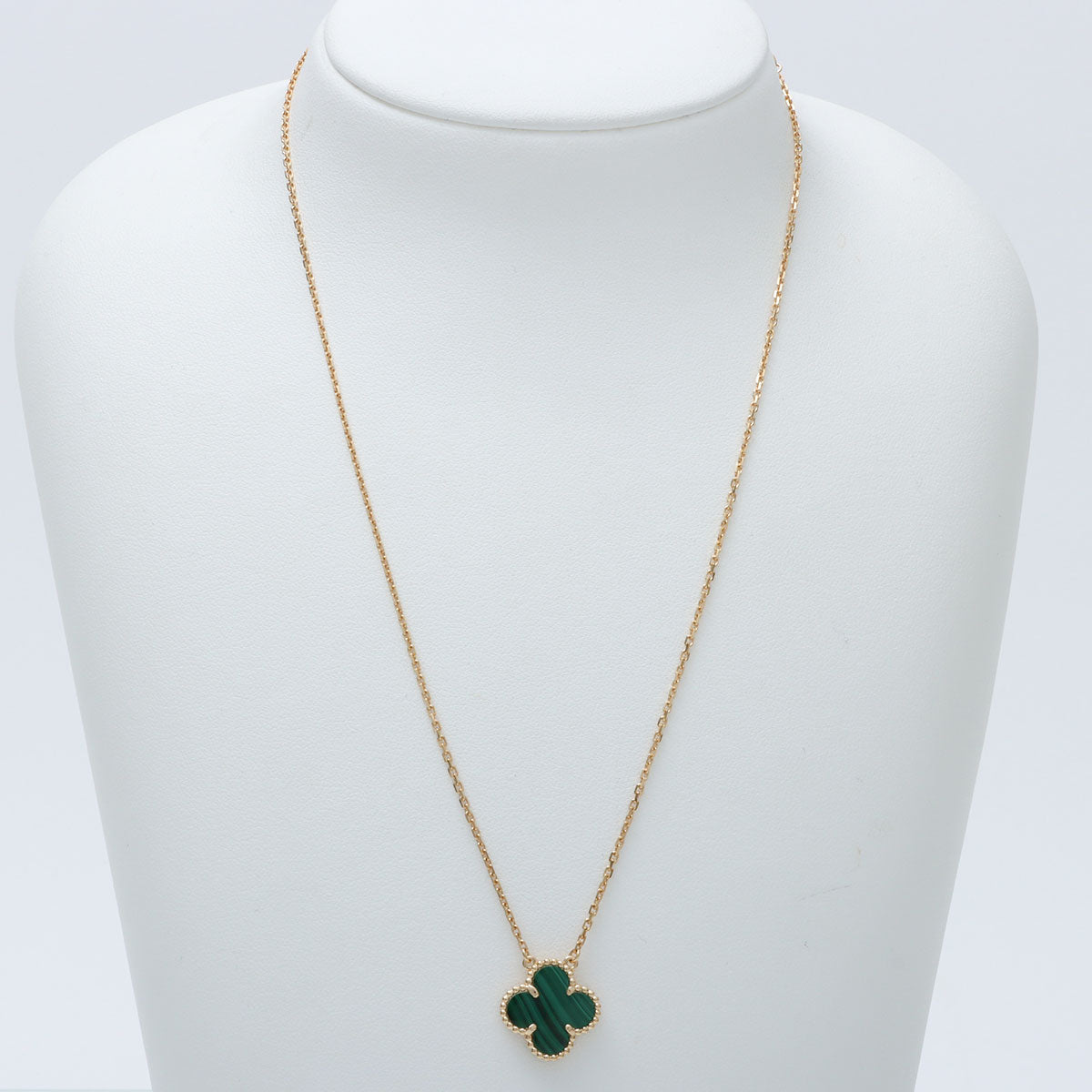 18K Vintage Alhambra Necklace Gold/Green