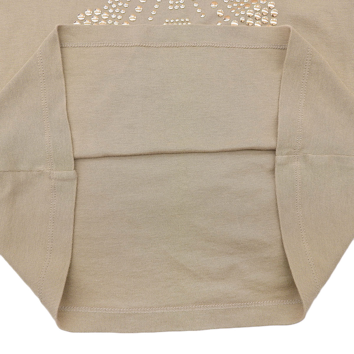 マカダムスタッズ長袖Tシャツ #M ベージュ