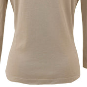 マカダムスタッズ長袖Tシャツ #M ベージュ