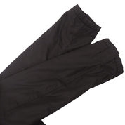 Nylon Leather Combination Fur Collar Coat #40 Black