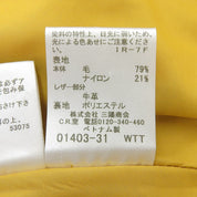ウールロゴエンボス巻きスカート #38 マスタード