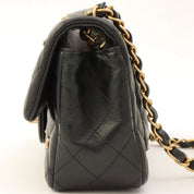 Around 2018 Made Studded Icon Lucky Charm Classic Flap Chain Bag Black