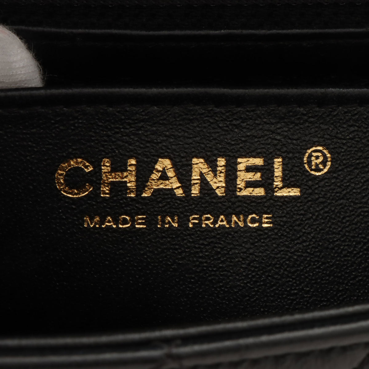 Around 2018 Made Studded Icon Lucky Charm Classic Flap Chain Bag Black