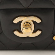 Around 2018 Made Studded Icon Lucky Charm Classic Flap Chain Bag Black