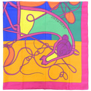 COUP de FOUET Pattern Carre Giant Pink/Green/Orange/Multi