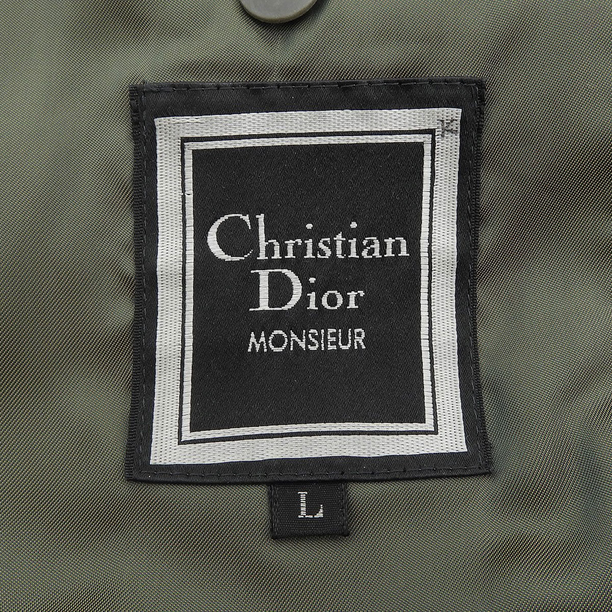 Logo Button Mods Coat #L Khaki