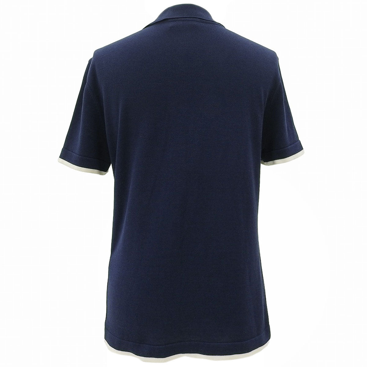 1996 CC Logo Short-Sleeved Knit Top #40 Navy/White