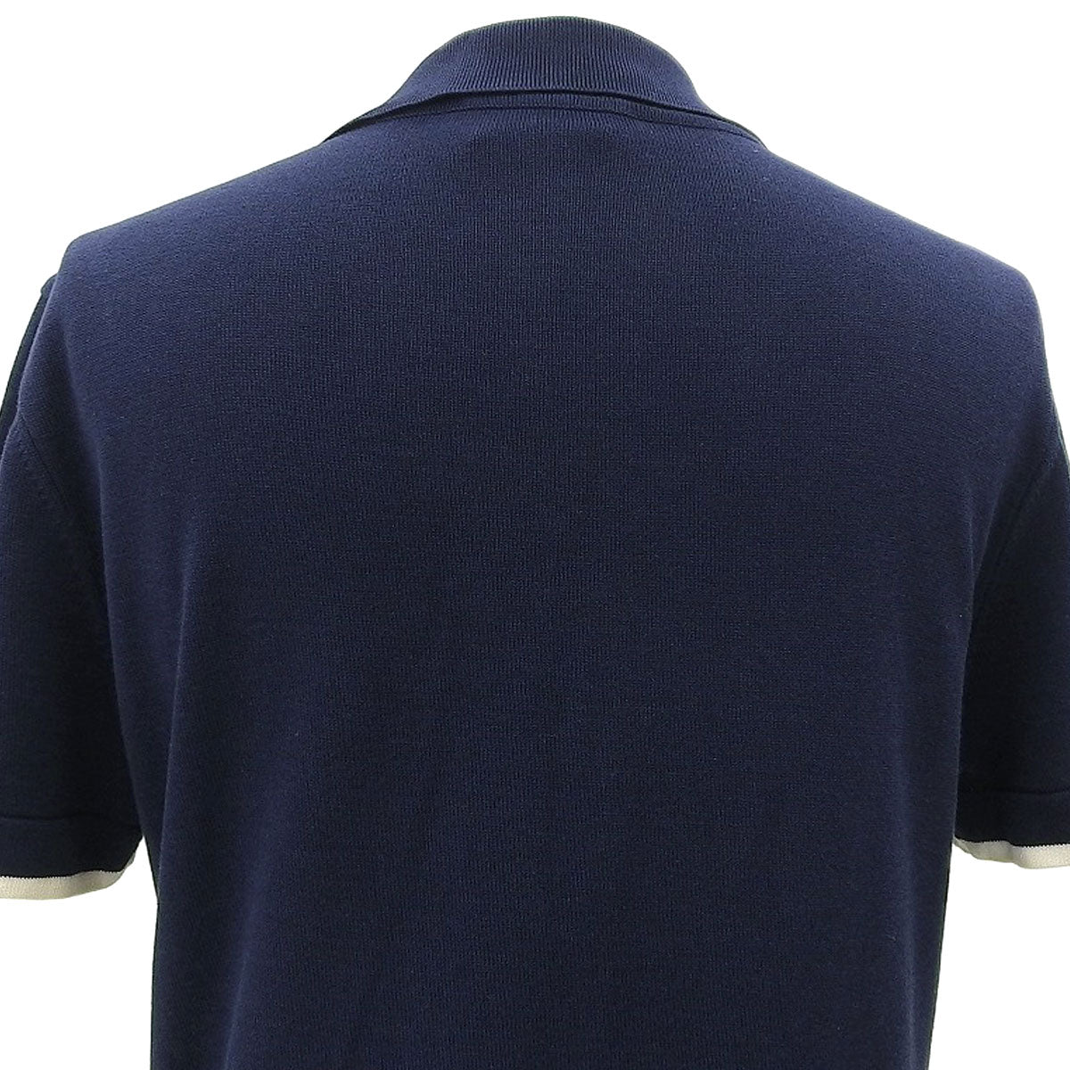 1996 CC Logo Short-Sleeved Knit Top #40 Navy/White