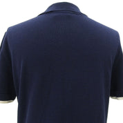 1996 CC Logo Short-Sleeved Knit Top #40 Navy/White