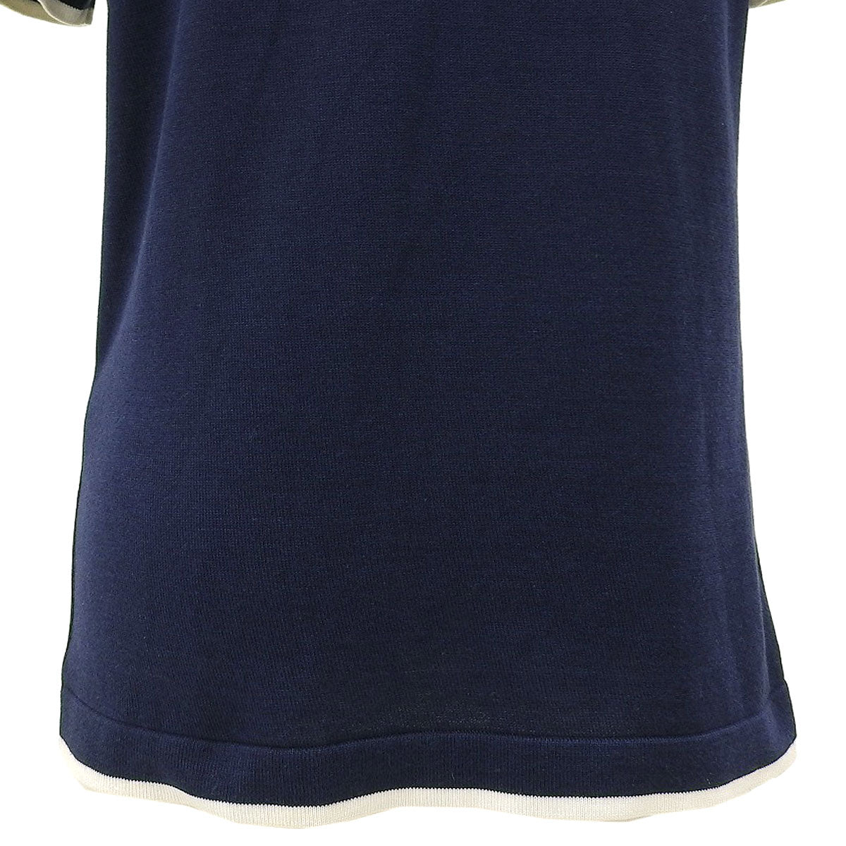 1996 CC Logo Short-Sleeved Knit Top #40 Navy/White