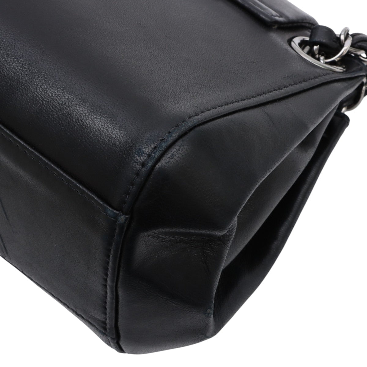 Mademoiselle Stitch CC Mark Chain Shoulder Bag, Black, manufactured around 2001