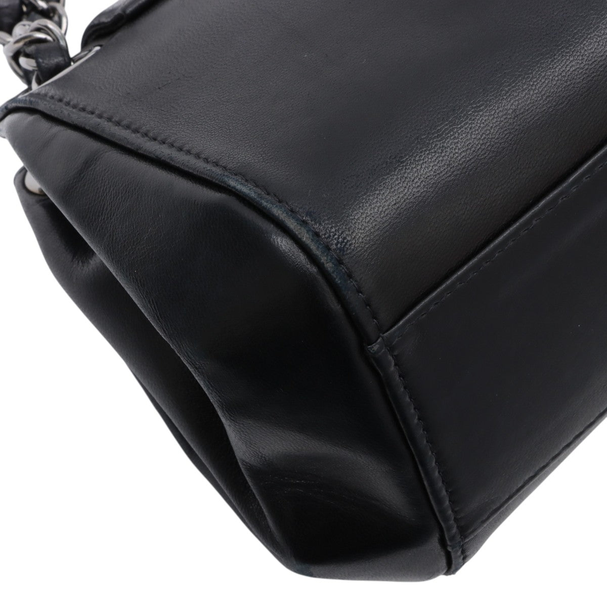 Mademoiselle Stitch CC Mark Chain Shoulder Bag, Black, manufactured around 2001