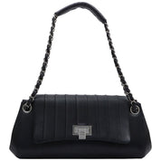 Mademoiselle Stitch CC Mark Chain Shoulder Bag, Black, manufactured around 2001