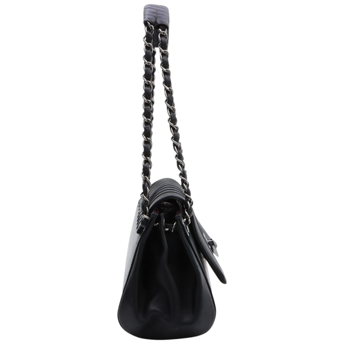 Mademoiselle Stitch CC Mark Chain Shoulder Bag, Black, manufactured around 2001