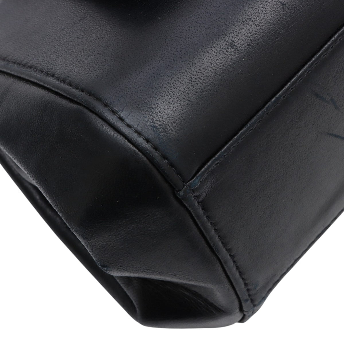 Mademoiselle Stitch CC Mark Chain Shoulder Bag, Black, manufactured around 2001
