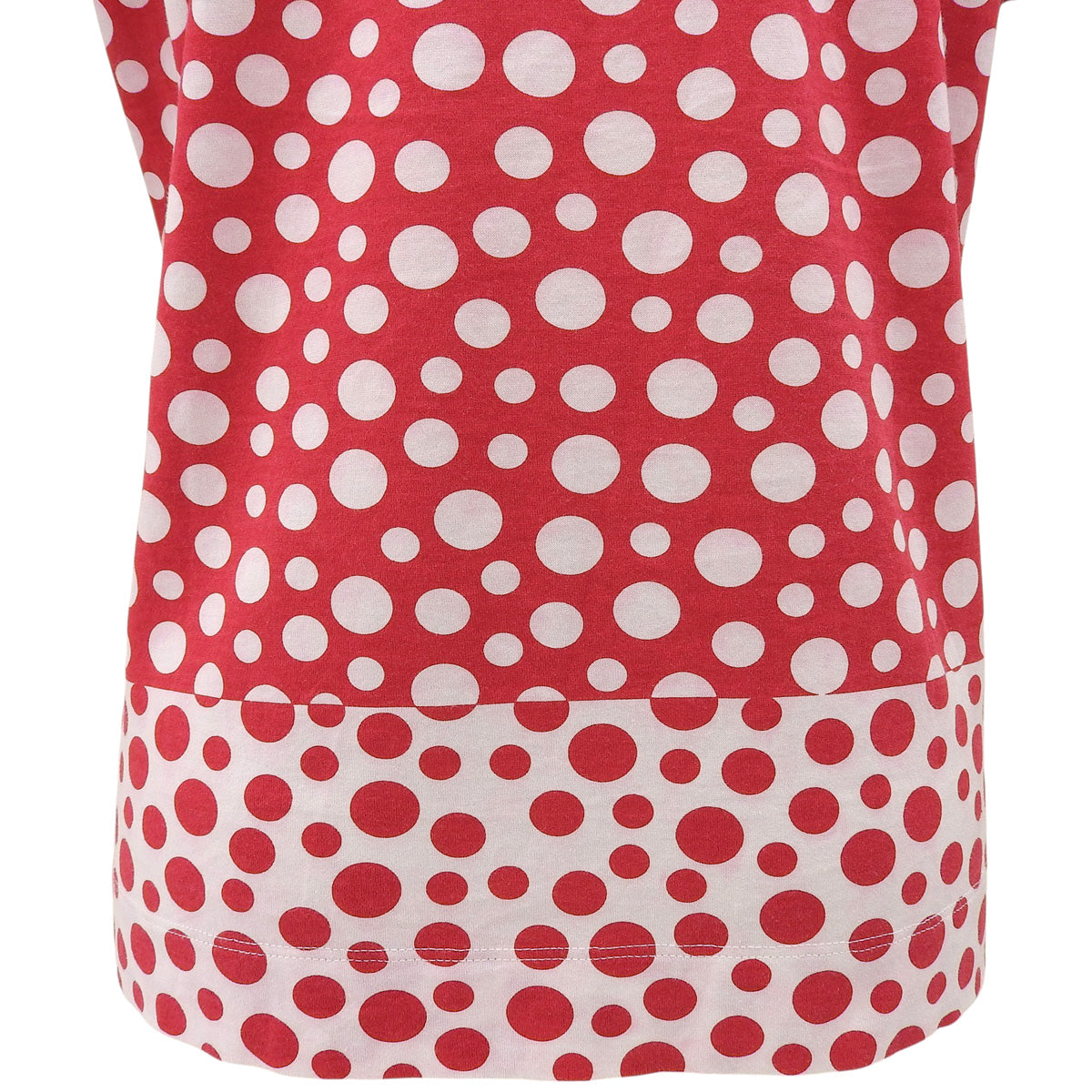 Yayoi Kusama Collaboration Dot Pattern T-Shirt #S Red/White/Blue