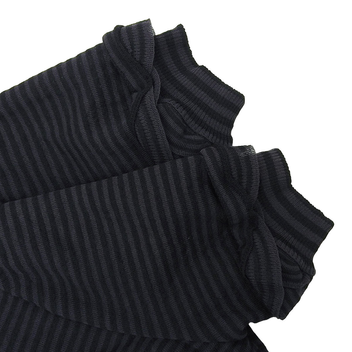 CC Mark Plate Border Pattern Short-Sleeve Dress #34 Black/Navy