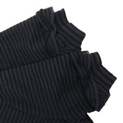CC Mark Plate Border Pattern Short-Sleeve Dress #34 Black/Navy