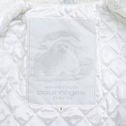 Seal Print Padded Jacket White