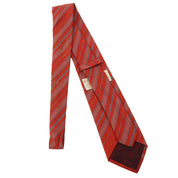Horsebit Pattern Tie Red