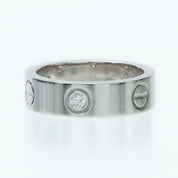 18K Diamond Love Ring #52 Silver