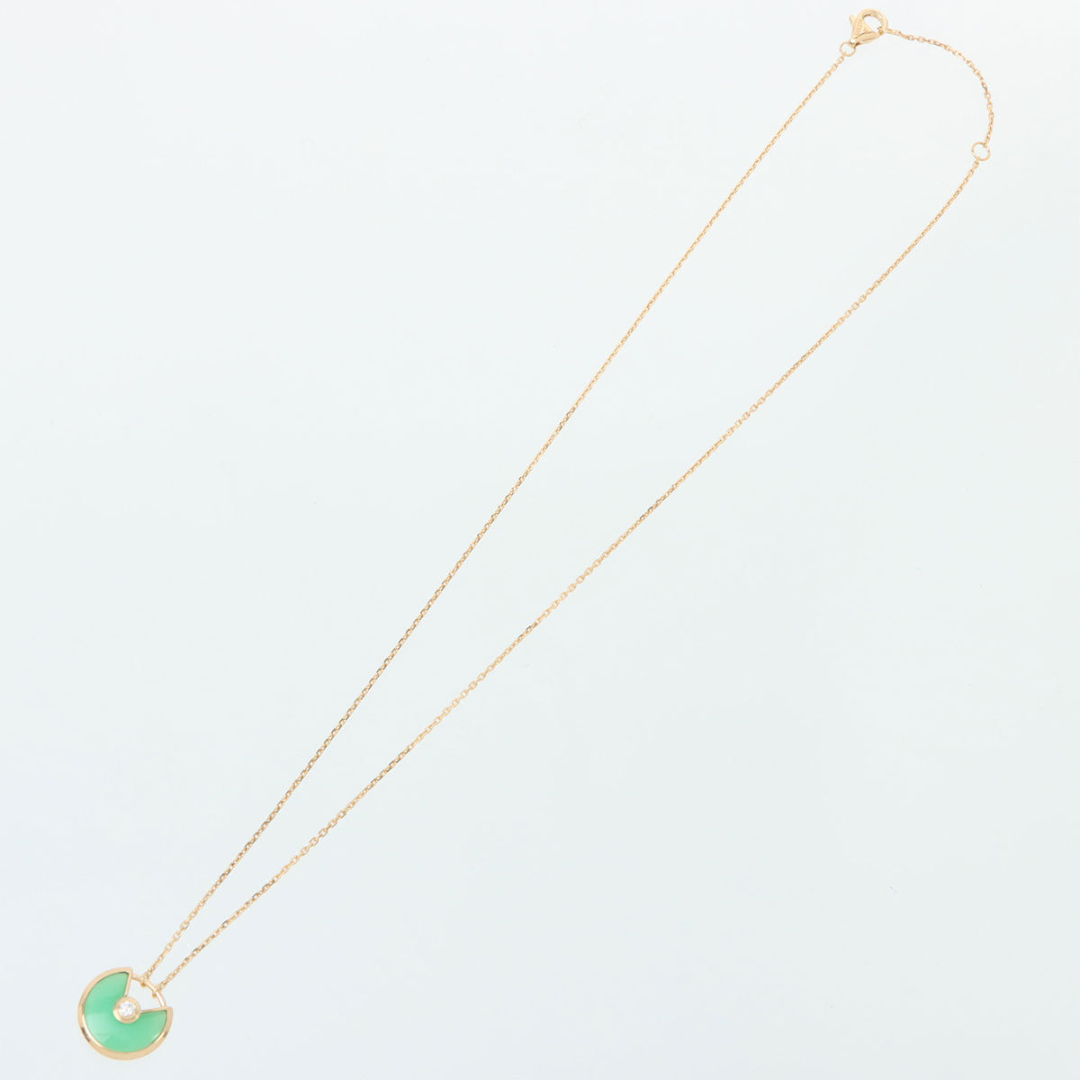18K Amulet Necklace Green/Gold