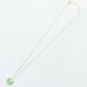 18K Amulet Necklace Green/Gold