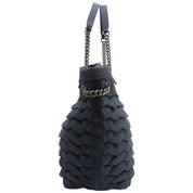 2016年頃製 デニムフリルCCマークチャームチェーントートバッグ インディゴ