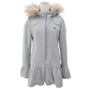 Embroidered Logo One-Piece Hoodie #38 Gray