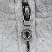 Embroidered Logo One-Piece Hoodie #38 Gray